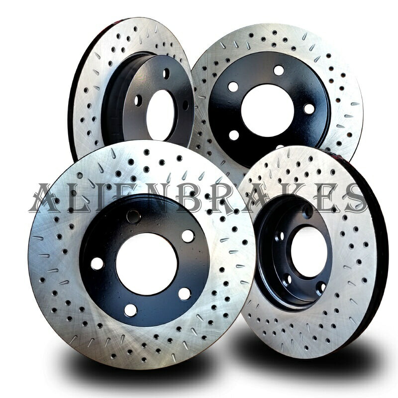 brake disc rotor FOR029SD F-150 2012-20 6ラグフロント+リアブレーキロータークロスドリル＆ディンプルスロット FOR029SD F-150 2012-20 6Lugs Front+Rear Brake Rotors Cross Drill & Dimple Slots【並行輸入品】