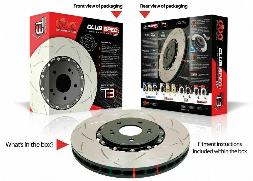 brake disc rotor DBA T3スロットローターフィット三菱エボXエボリューション350mmブレンボフロント DBA T3 Slotted Rotor FIT Mitsubishi EVO X EVOLUTION 350mm Brembo FRONT【並行輸入品】