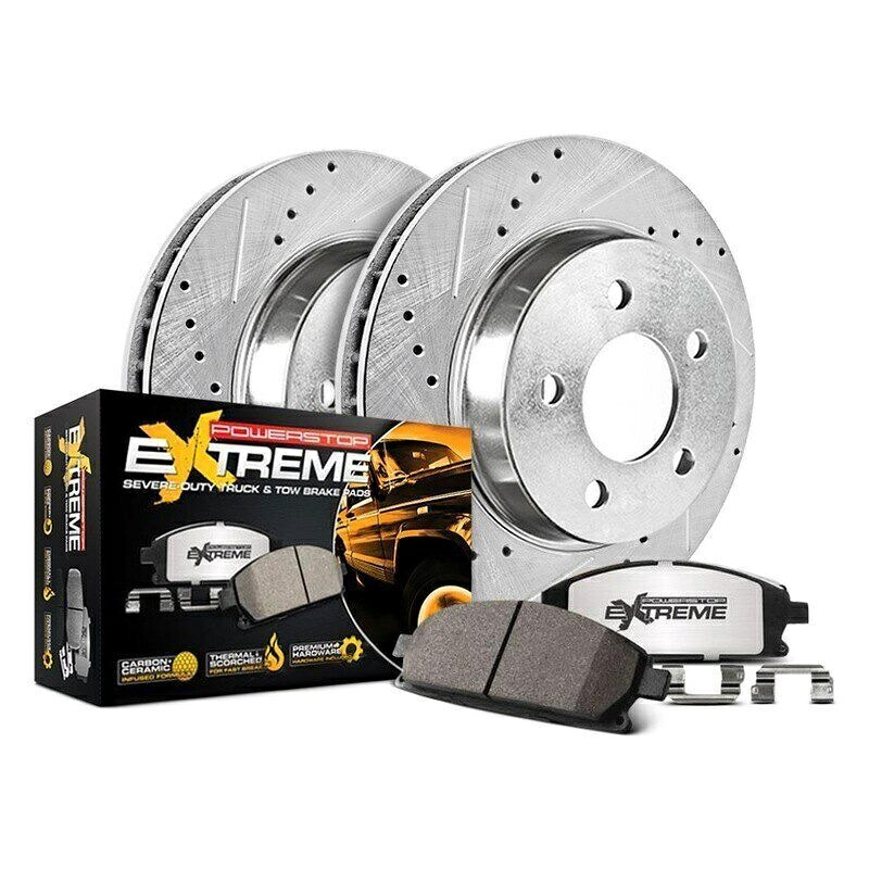 brake disc rotor フォードF-350スーパーデューティ10-12ブレーキキットパワーストップ1クリックエクストリームZ36トラック& For Ford F-350 Super Duty 10-12 Brake Kit Power Stop 1-Click Extreme Z36 Truck &【並行輸入品】|Us Custom Parts Shop USDM