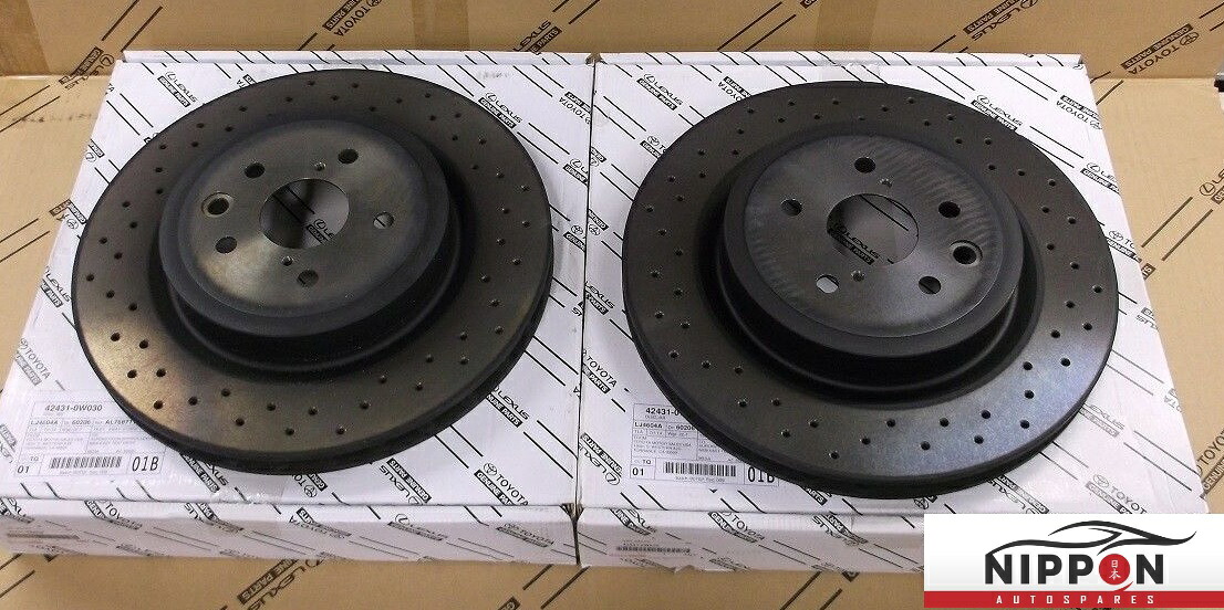 brake disc rotor 新しい本物のレクサスIS-F 5.0L V8リアブレーキディスクセット（ペア）2008-2014 NEW GENUINE LEXUS IS-F 5.0L V8 REAR BRAKE DISCS SET (PAIR) 2008-2014【並行輸入品】
