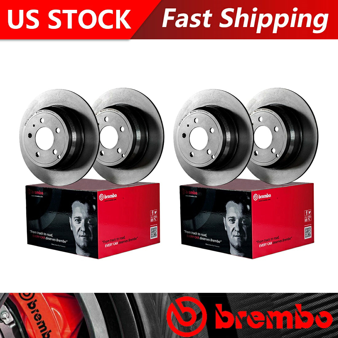 brake disc rotor 1999-2005ボルボS80フロント +リアコーティングブレーキローター-BremboプレミアムOE Fits 1999-2005 Volvo S80 Front + Rear Coated Brake Rotors - Brembo Premium OE【並行輸入品】｜Us Custom Parts Shop USDM