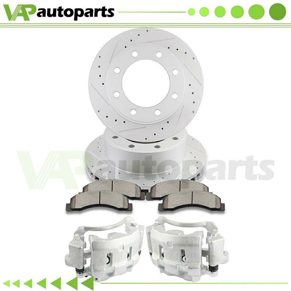 brake disc rotor フロントブレーキキャリパーローターセラミックパッドL+R 1999-2004 Ford F-250 Super Duty Front Brake Calipers Rotors Ceramic Pads L+R For 1999-2004 Ford F-250 Super Duty【並行輸入品】｜Us Custom Parts Shop USDM