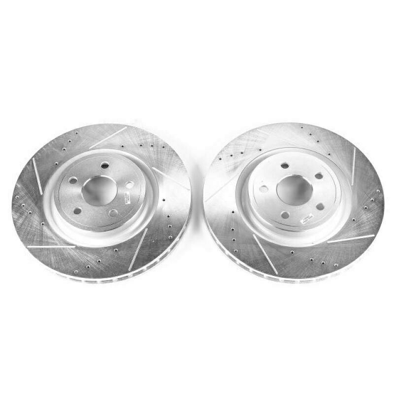 brake disc rotor 18-19ダッジデュランゴフロントエボリューションドリル＆スロットローターのパワーストップ Power Stop for 18-19 Dodge Durango Front Evolution Drilled & Slotted Rotors【並行輸入品】