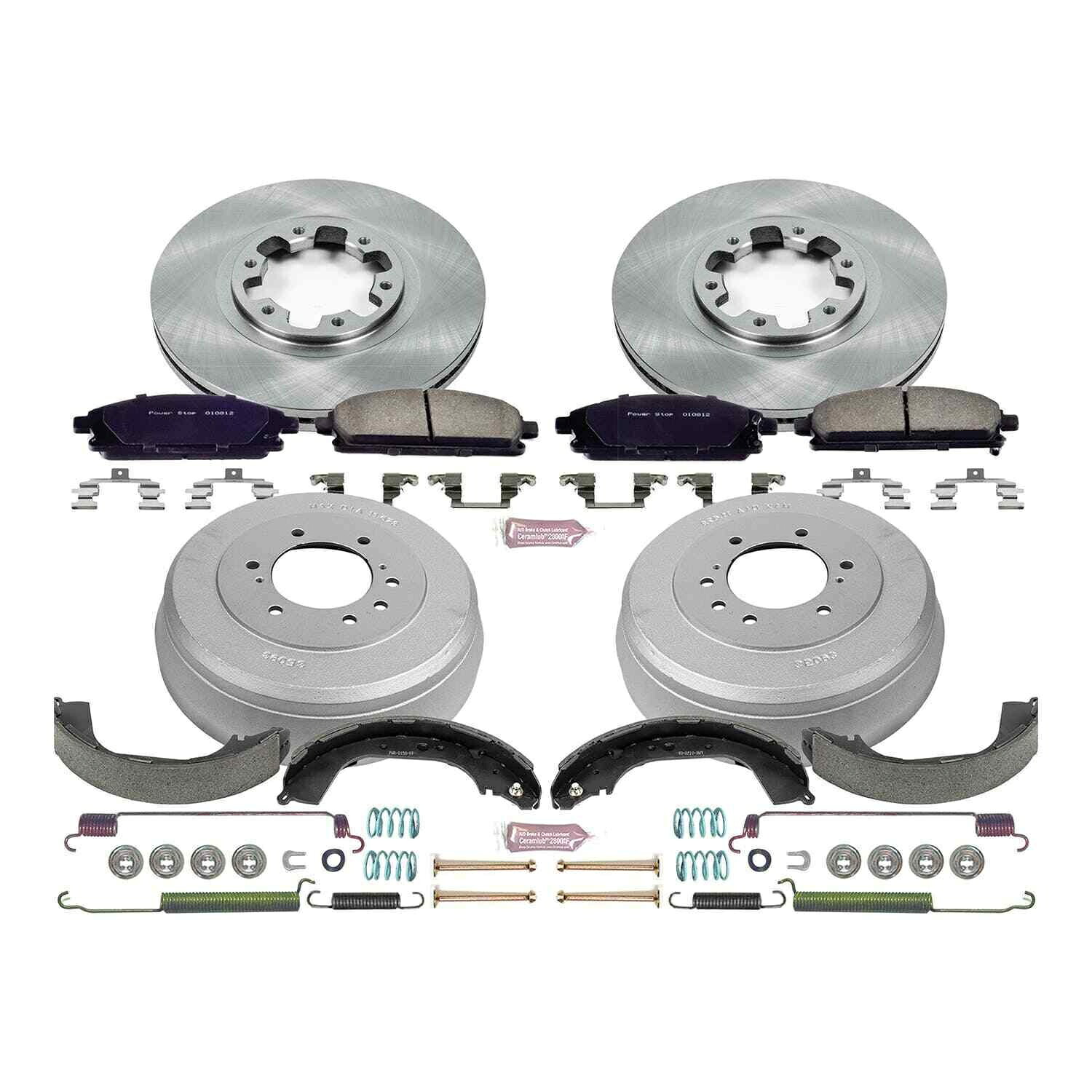 brake disc rotor パワーストップKOE15115DK毎日のドライバーパッド/ローター/ドラム/シューキットインフィニティQX4 Power Stop KOE15115DK Daily Driver Pad/Rotor/Drum/Shoe Kits for INFINITI QX4【並行輸入品】