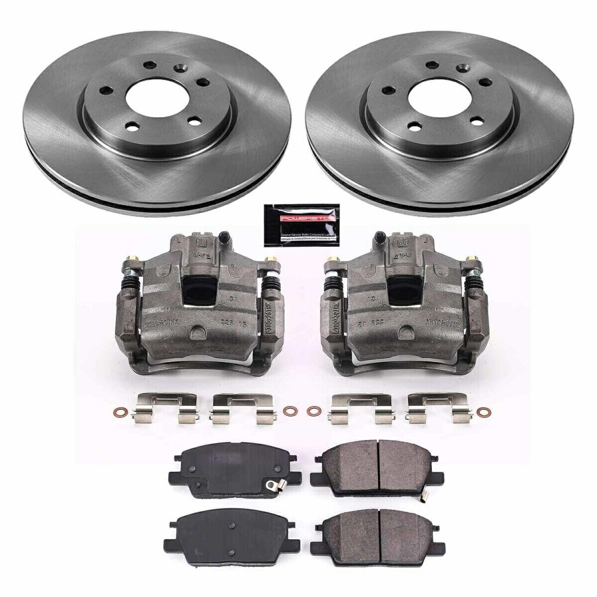 brake disc rotor KCOE7400 PowerStop 2ホイールセットブレーキディスクとキャリパーキットフロント新しいシボレー KCOE7400 Powerstop 2-Wheel Set Brake Disc and Caliper Kits Front New for Chevy【並行輸入品】 90,387円