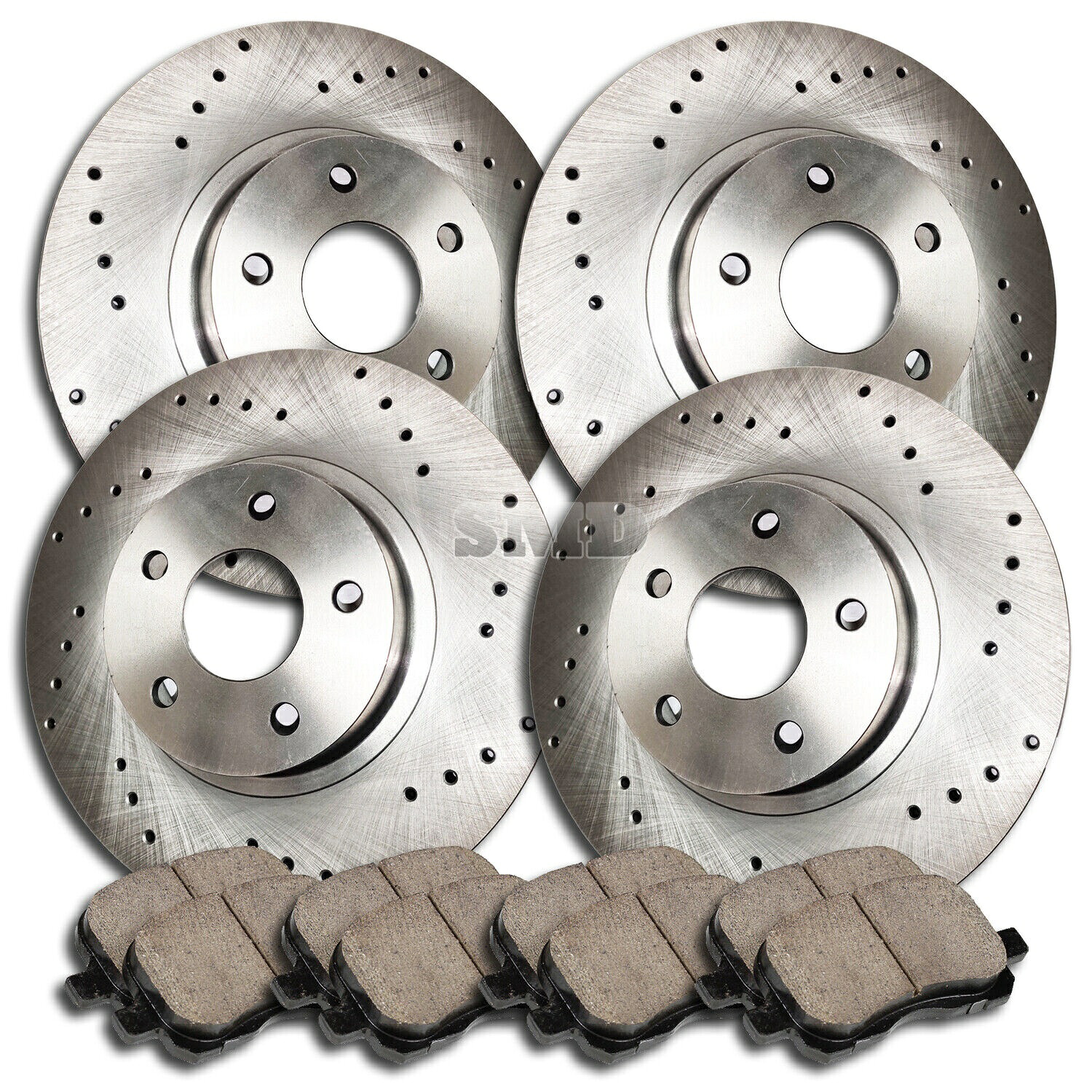 brake disc rotor A0670 FIT 2012 TOYOTA RAV4 2.4L 2.5L（W/O 3RDROWSEATS）ブレーキローターセラミックパッド A0670 FIT 2012 Toyota Rav4 2.4L 2.5L (w/o 3rdRowSeats) Brake Rotors Ceramic Pads【並行輸入品】