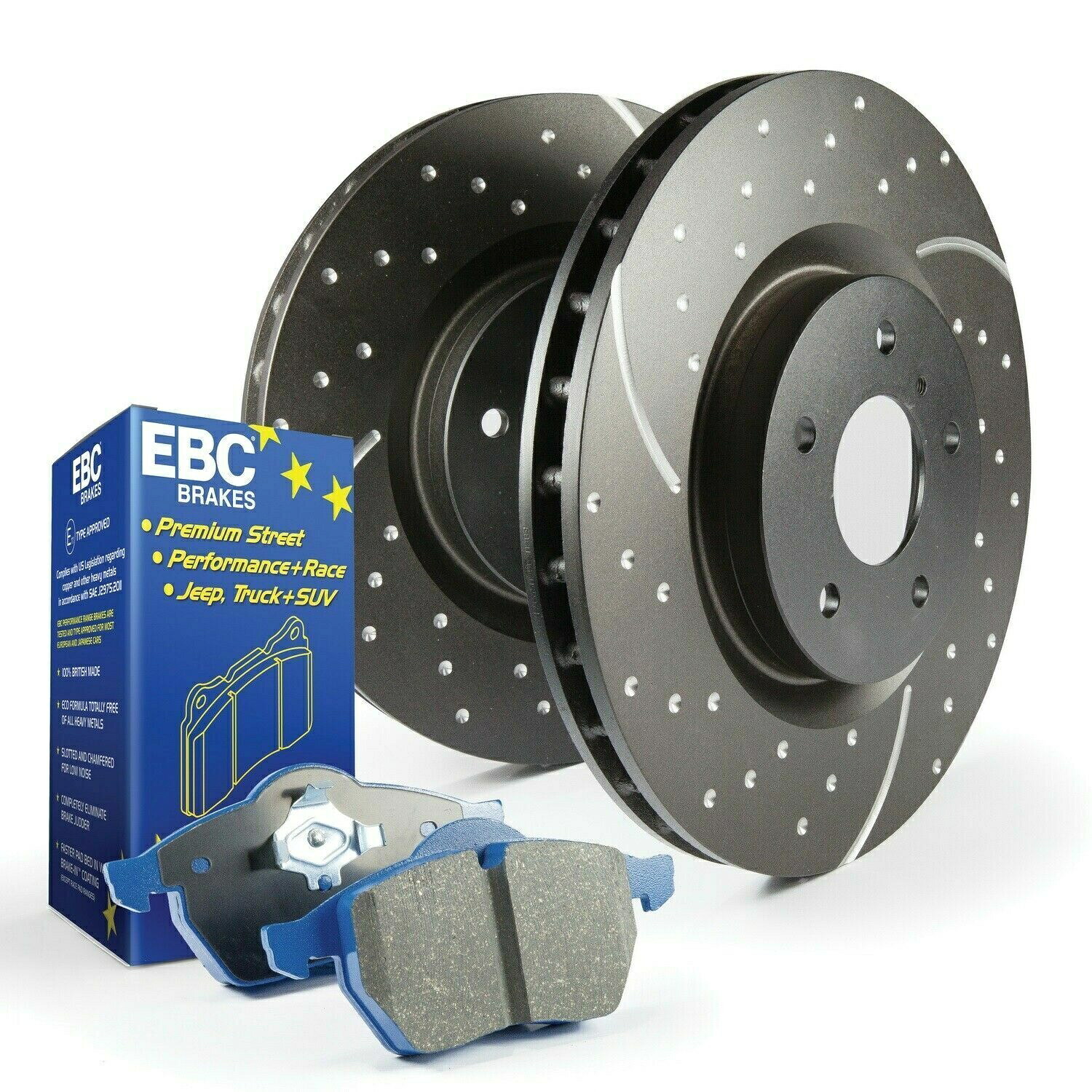 brake disc rotor EBC S6キットBlueStuff -GD 05-10 300/09-11チャレンジャー / 06-11充電器 EBC S6 Kits Bluestuff -GD Rotors for 05-10 300 / 09-11 Challenger /06-11 Charger【並行輸入品】