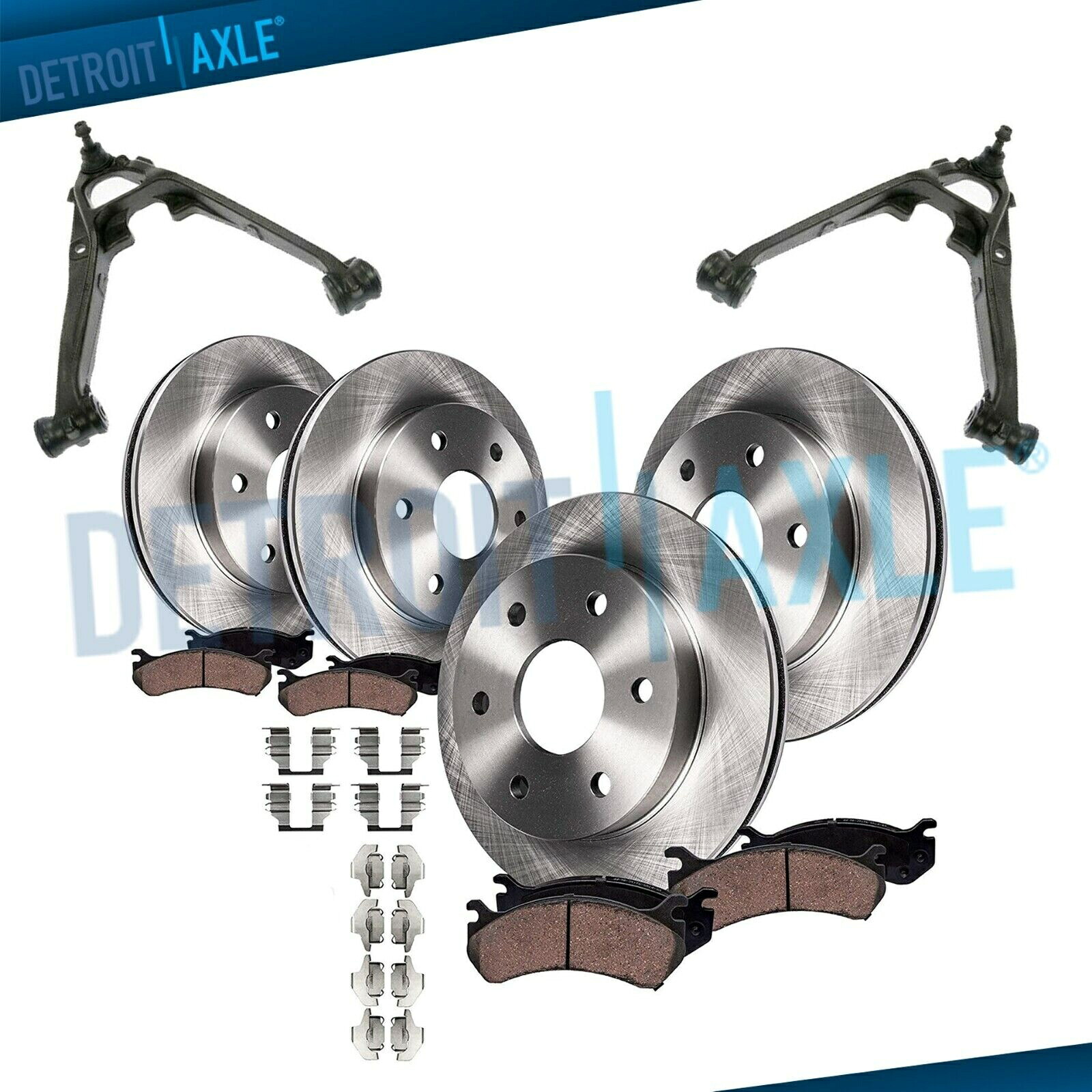 brake disc rotor フロントリアローターパッド2007- 2014 GMC Yukon Tahoe郊外のフロントコントロールアーム Front Rear Rotor Pad Lower Control Arm for 2007 - 2014 GMC Yukon Tahoe Suburban【並行輸入品】