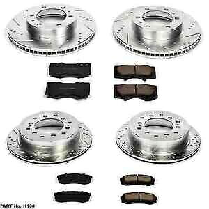 brake disc rotor パワーストップK138フロント/リアZ23エボリューション1トヨタ4runner用のクリックブレーキキット Power Stop K138 Front/Rear Z23 Evolution 1-Click Brake Kit for Toyota 4Runner【並行輸入品】