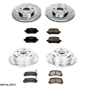 brake disc rotor パワーストップK2713フロント/リアZ23エボリューション1 ES300/カムリ用のクリックブレーキキット Power Stop K2713 Front/Rear Z23 Evolution 1-Click Brake Kit for ES300/Camry【並行輸入品】