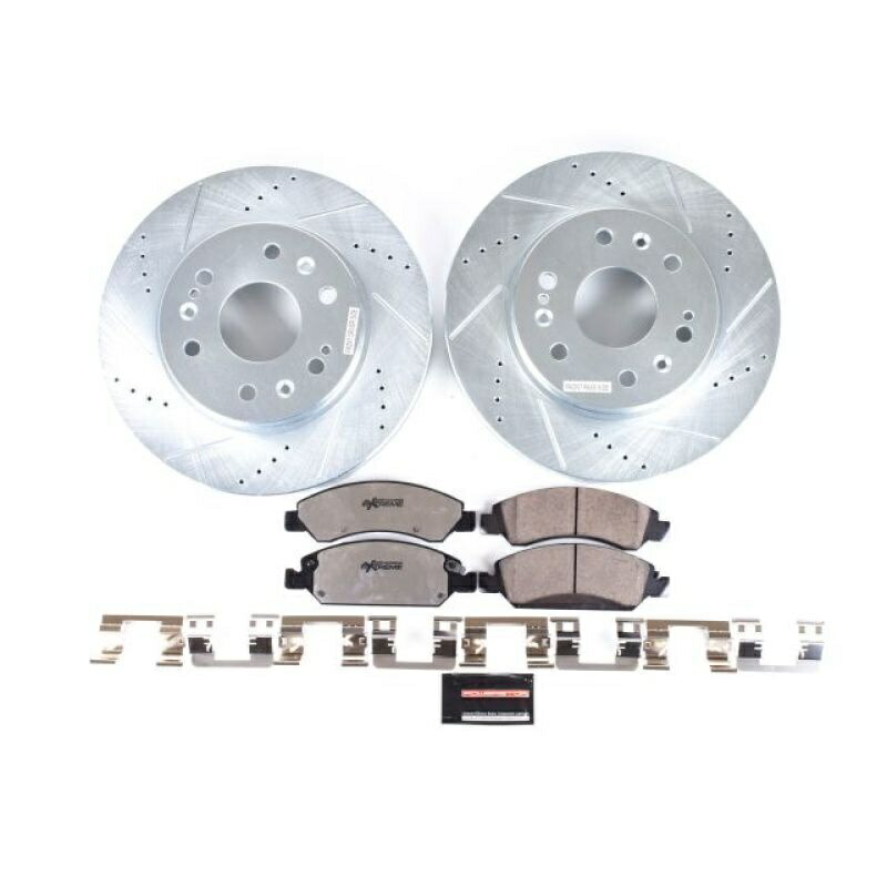 brake disc rotor 08-19キャデラックエスカレード用のパワーストップフロントZ36トラック＆トウブレーキキット Power Stop Front Z36 Truck & Tow Brake Kit For 08-19 Cadillac Escalade【並行輸入品】