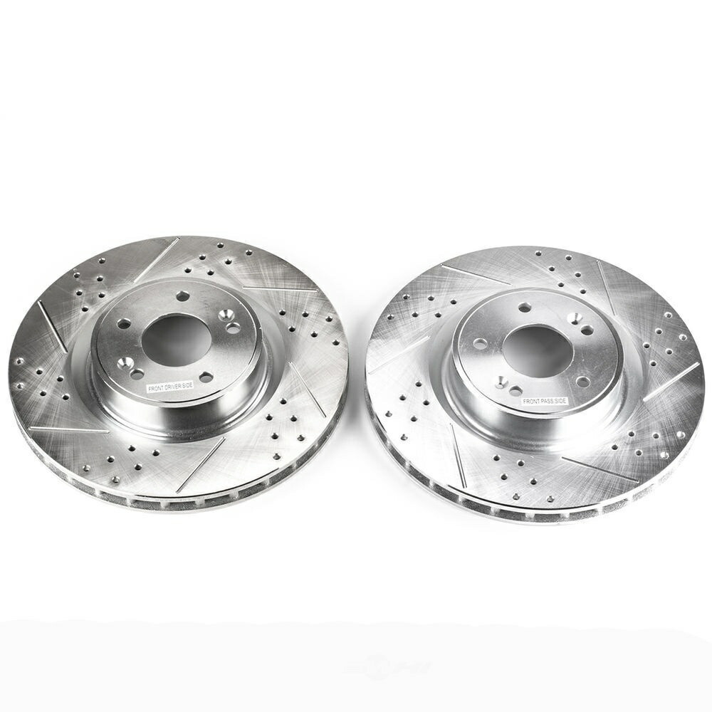 brake disc rotor ディスクブレーキローターセットフロントパワーストップは10-16ヒュンダイジェネシスクーペに適合します Disc Brake Rotor Set Front Power Stop fits 10-16 Hyundai Genesis Coupe【並行輸入品】