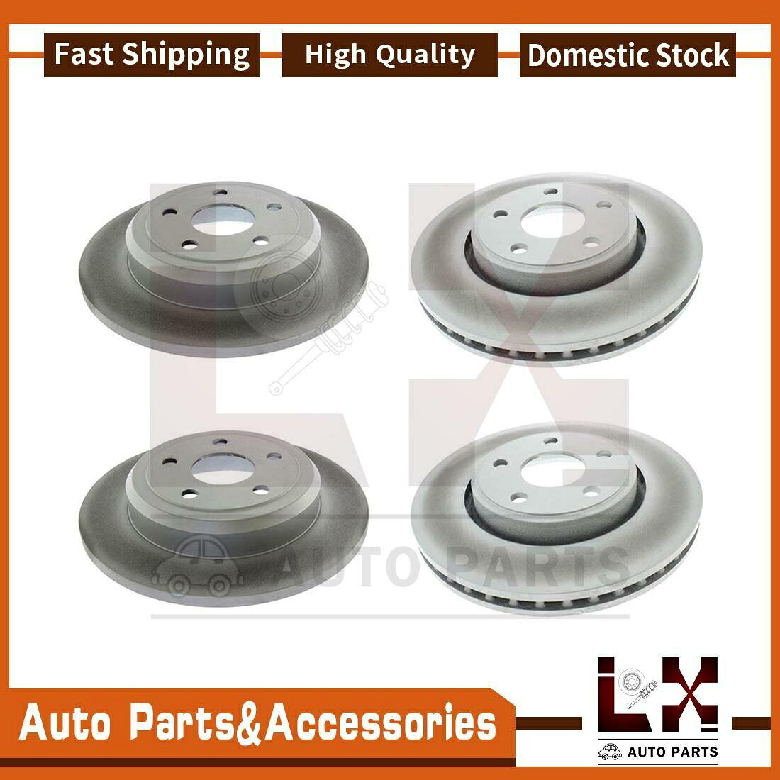 brake disc rotor 中心部品ディスクブレーキローターローターフロントリアセット4フィットジープ2011-2019 Centric Parts Disc Brake Rotor Front Rear Set Of 4 Fits Jeep 2011-2019【並行輸入品】