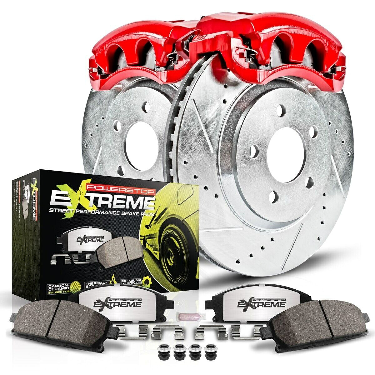 brake disc rotor KC6961-26 PowerStop 2ホイールセットブレーキディスクとキャリパーキットフロント新しいセントラ KC6961-26 Powerstop 2-Wheel Set Brake Disc and Caliper Kits Front New for Sentra【並行輸入品】