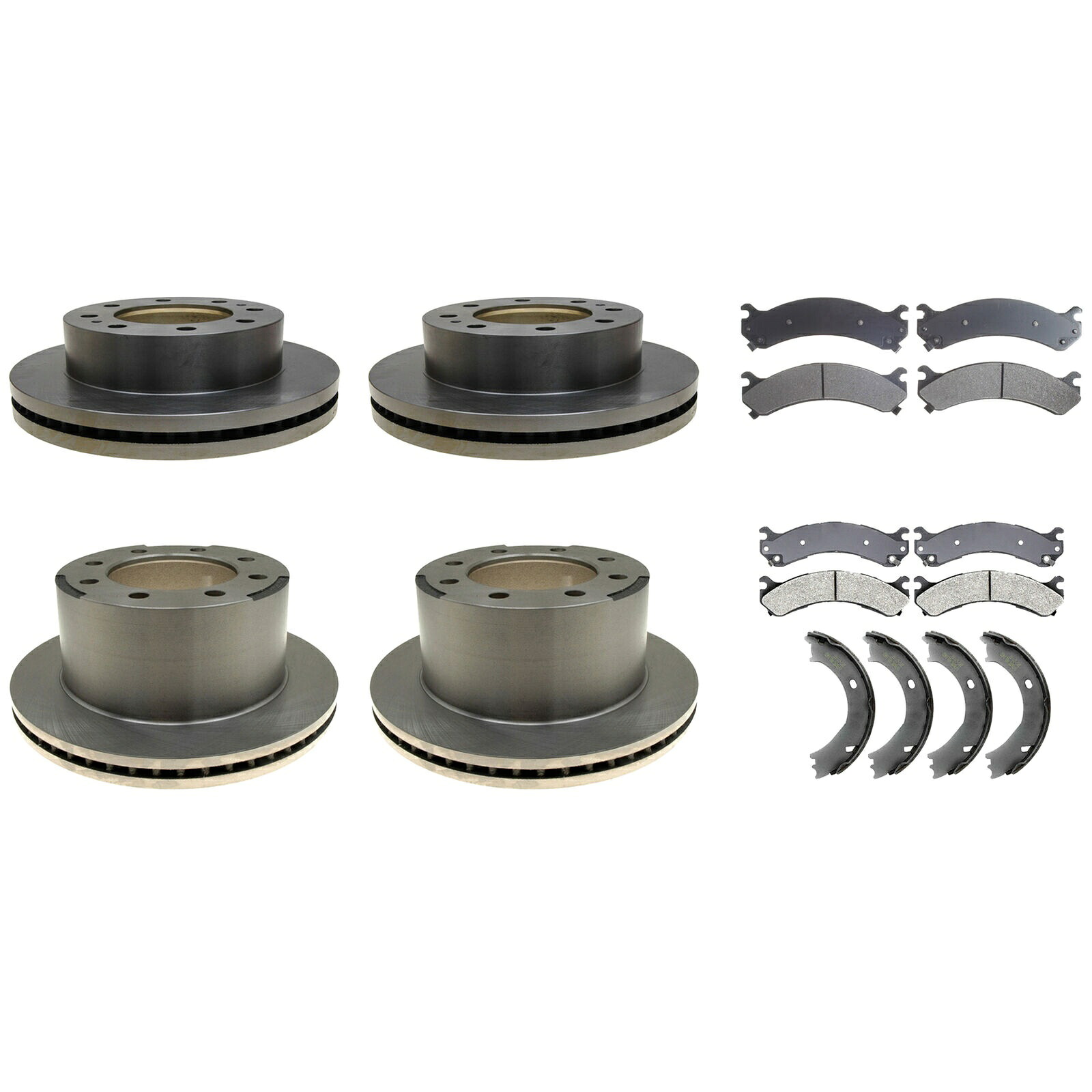 brake disc rotor Acdelco Silver Front325mm Lear325mmブレーキキットディスクローターパッドシエラ用の靴 ACDelco Silver Front325mm Rear325mm Brake Kit Discs Rotors Pads Shoe for Sierra【並行輸入品】