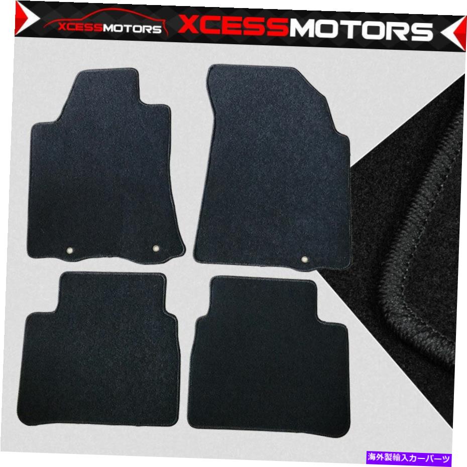 海外製 エアロパーツ フィット13-16日産アルティマブラックナイロンフロアマットカーペットクッションリアとフロント Fits 13-16 Nissan Altima Black Nylon Floor Mats Carpets Cushion Rear & Front【並行輸入品】|Us Custom Parts Shop USDM