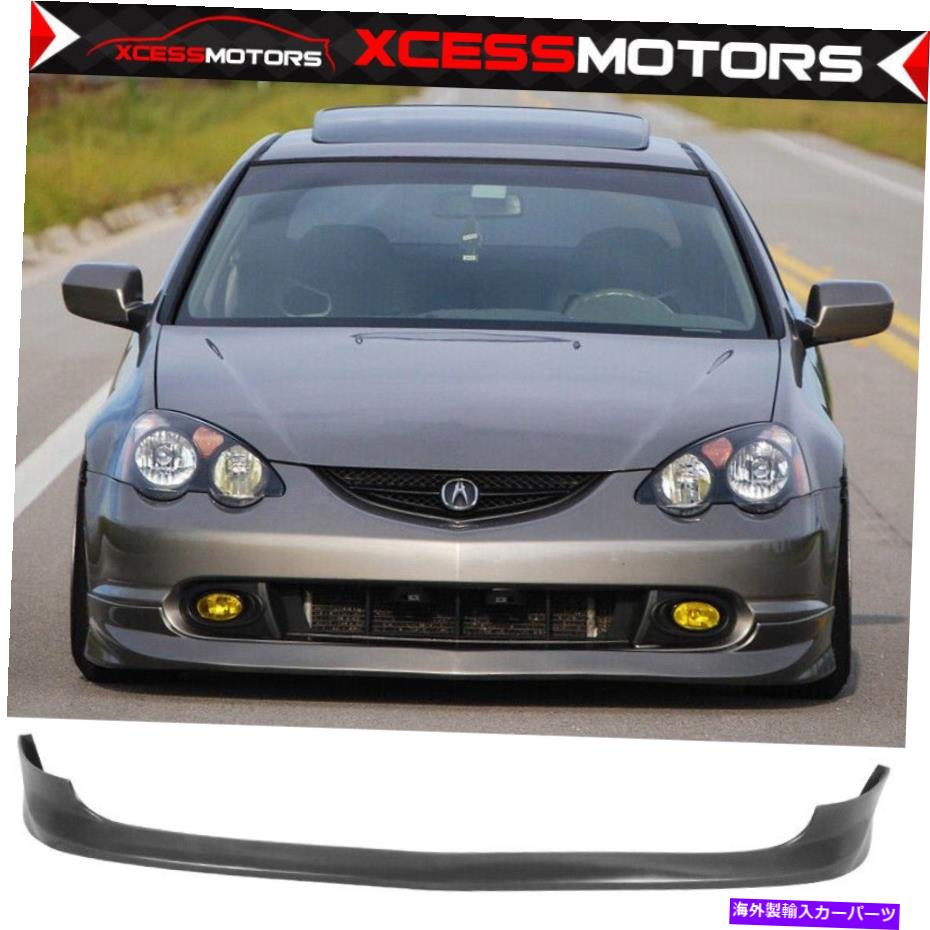 海外製 エアロパーツ 適合02-04 ACURA RSX DC5 PU A-SPECスタイルフロントバンパーリップスポイラー Fits 02-04 Acura RSX DC5 PU A-Spec Style Front Bumper Lip Spoiler【並行輸入品】