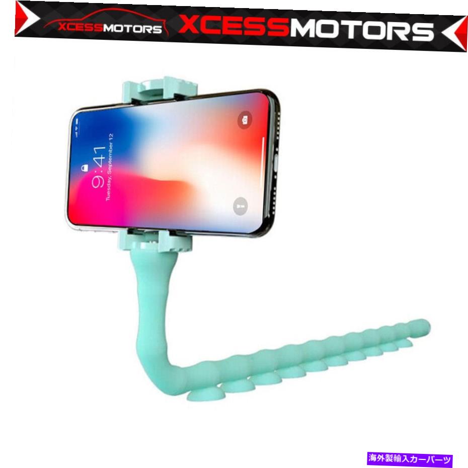 海外製 エアロパーツ Caterpillar Phone Holder Standフレキシブルレイジーブラケットワームマウントユニバーサル、グリーン Caterpillar Phone Holder Stand Flexible Lazy Bracket Worm Mount Universal, Green【並行輸入品】｜Us Custom Parts Shop USDM