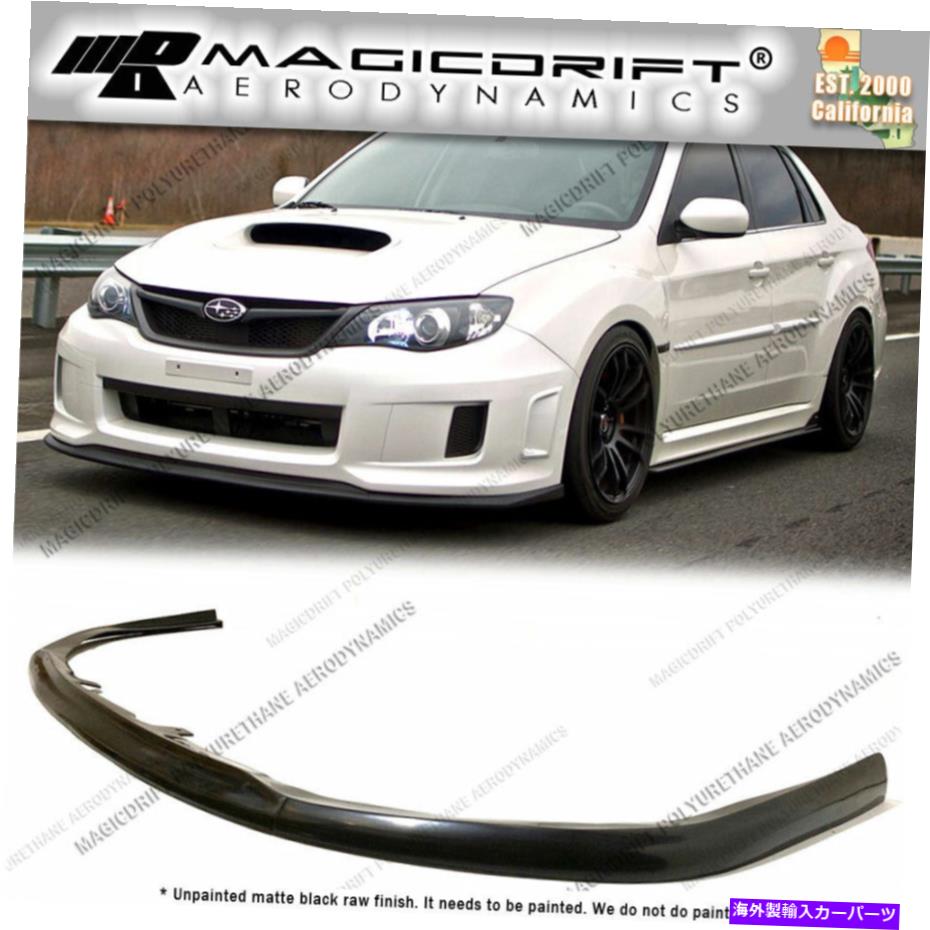 海外製 エアロパーツ for 11 12 13 14スバルWRX STI CS1スタイルフロントバンパーリップローワーチンスポイラー For 11 12 13 14 SUBARU WRX STI CS1 Style FRONT BUMPER LIP LOWER CHIN SPOILER【並行輸入品】