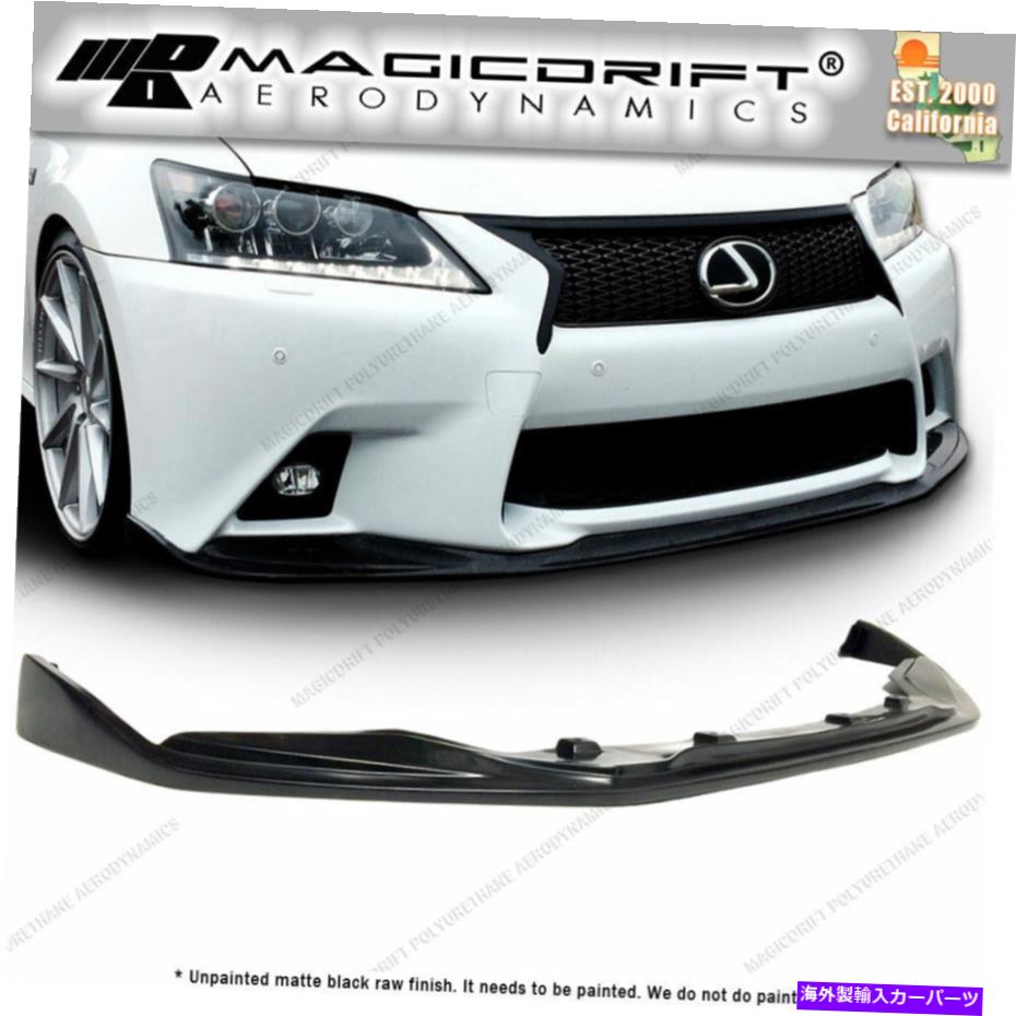 海外製 エアロパーツ for 13 14 15 Lexus GS350 F-SportのみSK SKPスタイルフロントバンパーチンスポイラーリップ For 13 14 15 Lexus GS350 F-Sport ONLY SK SKP Style Front Bumper Chin Spoiler Lip【並行輸入品】