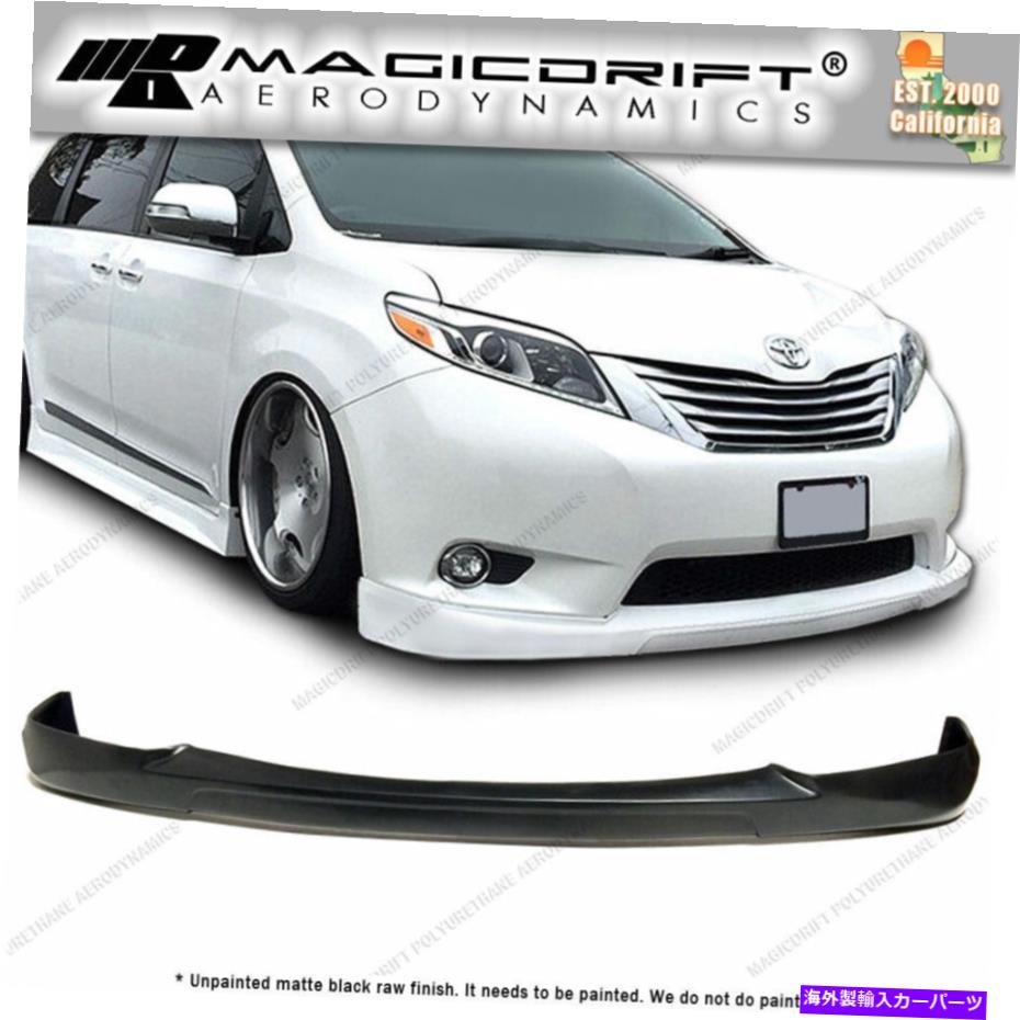 海外製 エアロパーツ 11-17 TOYOTA SIENNA LE CITYKRUISER CK VIPスタイルフロントバンパーリップボディキット For 11-17 Toyota Sienna LE CityKruiser CK VIP Style Front Bumper Lip Body Kit【並行輸入品】