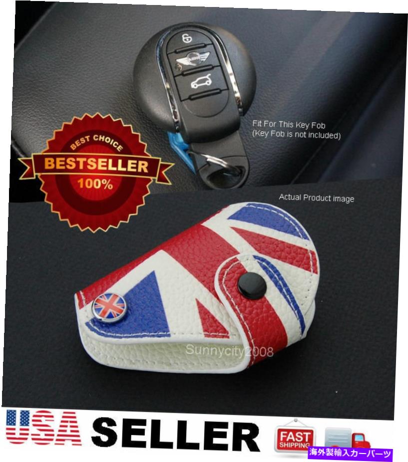 海外製 エアロパーツ レッドユニオンジャックレザーホルダーケースチェーンカバー14-16クーパーリモートキーフォブ Red Union Jack Leather Holder Case Chain Cover For 14-16 Cooper Remote Key Fob【並行輸入品】｜Us Custom Parts Shop USDM 285,560円