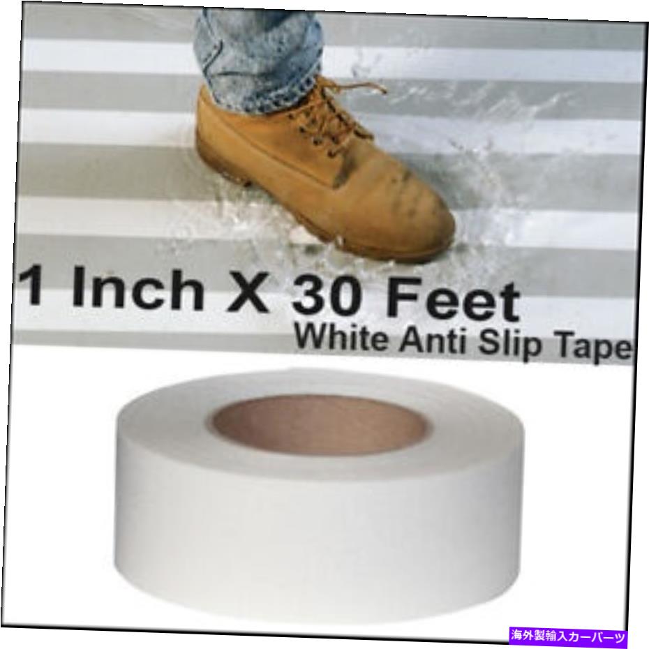 海外製 エアロパーツ 1 "x 30 'ホワイトアンチスキッド非スリップミネラル研磨安全ステップテープ倉庫 1" x 30' White Anti Skid Non-Slip Mineral Abrasive Safety Step Tape Warehouse【並行輸入品】|Us Custom Parts Shop USDM
