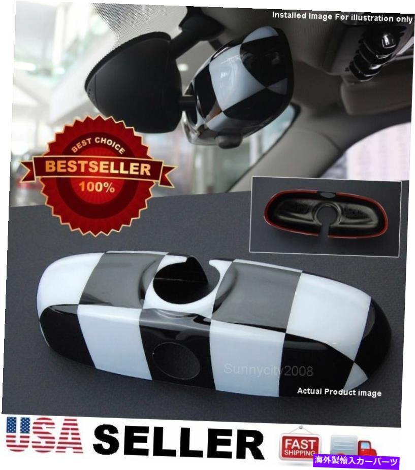 海外製 エアロパーツ ミニクーパーF55 F56の黒い白いChcKered後部ビューミラーカバー!! USA !! Black White Chckered Rear View Mirror Cover For MINI Cooper F55 F56 !!USA!!【並行輸入品】｜Us Custom Parts Shop USDM