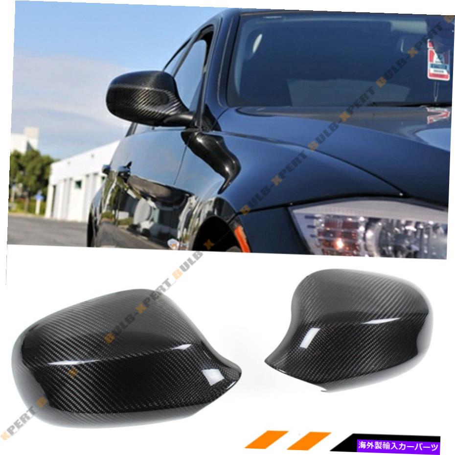 海外製 エアロパーツ 2009-2011 BMW E90 LCI 335I 325I 4DRセダンカーボンファイバーサイドミラーカバーキャップ FOR 2009-2011 BMW E90 LCI 335i 325i 4DR SEDAN CARBON FIBER SIDE MIRROR COVER CAP【並行輸入品】