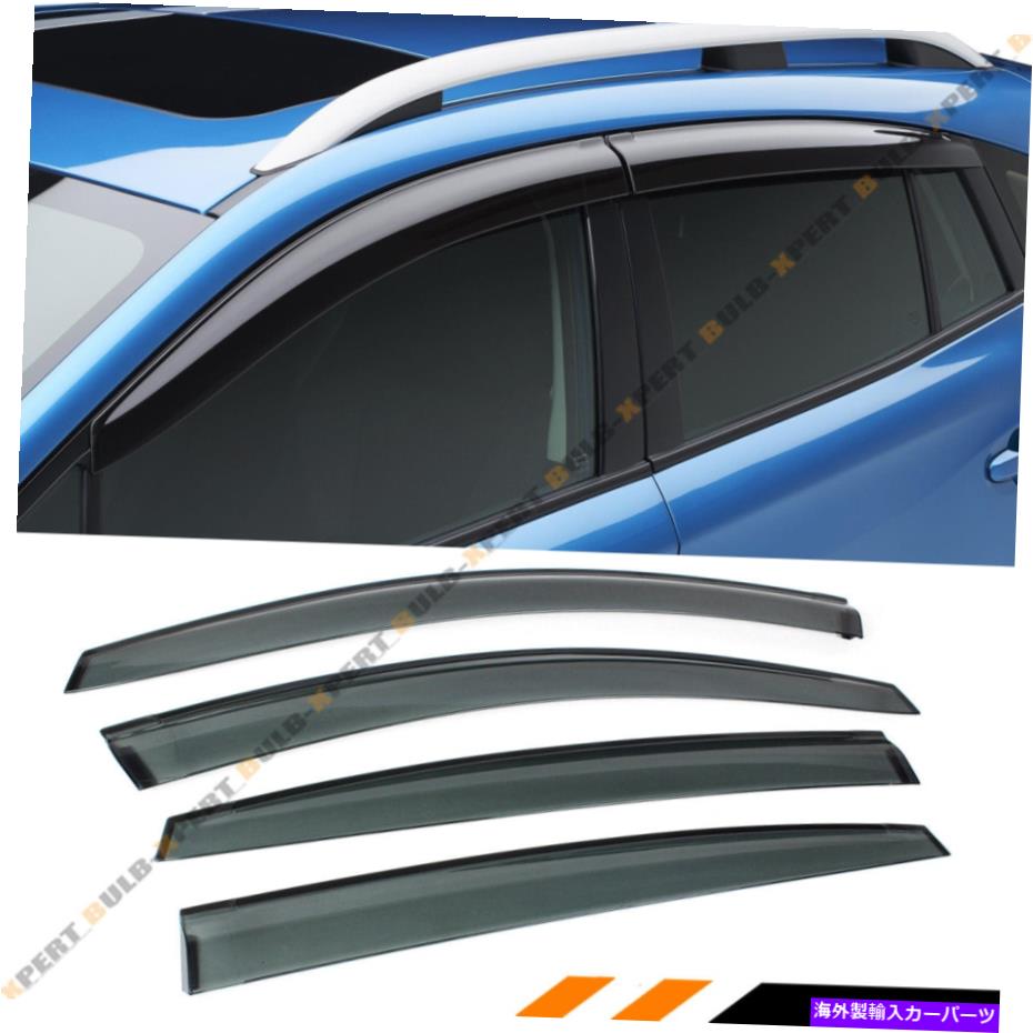 海外製 エアロパーツ 17-2021 SEBARU IMPREZA HATCHBACK 5DR SMOKEウィンドウバイザーレインガードデフレクター FOR 17-2021 SUBARU IMPREZA HATCHBACK 5DR SMOKE WINDOW VISOR RAIN GUARD DEFLECTOR【並行輸入品】|Us Custom Parts Shop USDM