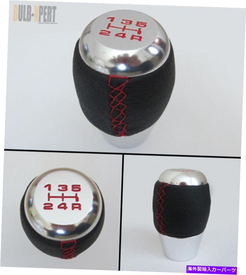 海外製 エアロパーツ 2006-2012 Honda Civic fg fa fd oe Chrome Red Stitching Leather Shift Knob FOR 2006-2012 HONDA CIVIC FG FA FD OE CHROME RED STITCHING LEATHER SHIFT KNOB【並行輸入品】