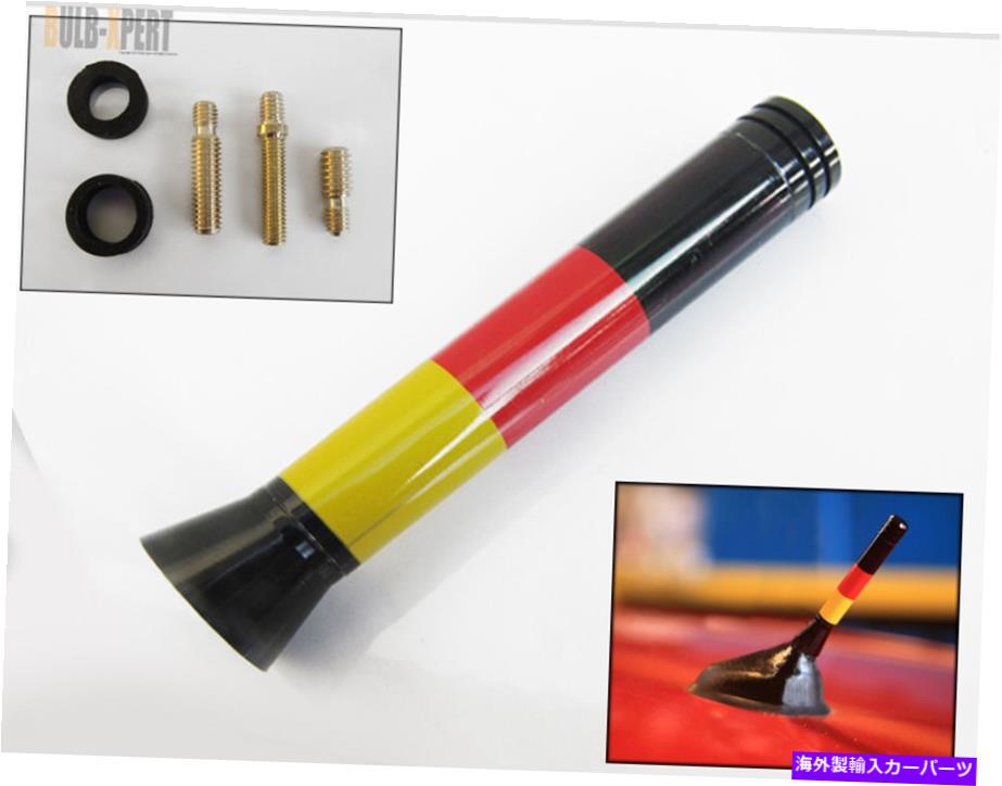 海外製 エアロパーツ ドイツフラッグ3 '' VW Jetta Golf GTI Rabbit R32 R34 35の短いアンテナダイレクト GERMANY FLAG 3'' SHORT ANTENNA DIRECT FOR VW JETTA GOLF GTI RABBIT R32 R34 35【並行輸入品】｜Us Custom Parts Shop USDM