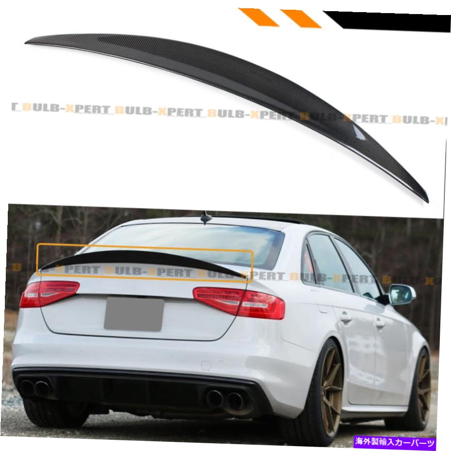 海外製 エアロパーツ 2013-2016 Audi S4 B8.5 EL EL HIGHKICK DUCKBILLカーボンファイバートランクスポイラーウィング FOR 2013-2016 AUDI S4 B8.5 ENL HIGHKICK DUCKBILL CARBON FIBER TRUNK SPOILER WING【並行輸入品】|Us Custom Parts Shop USDM