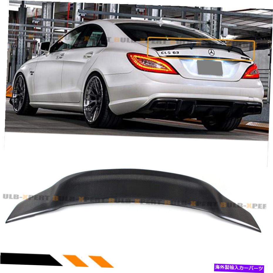 海外製 エアロパーツ 12-17のメルセデスW218 CLS63 CLS55550 RTスタイルカーボンファイバートランクスポイラー FOR 12-17 MERCEDES W218 CLS63 CLS500 CLS550 RT STYLE CARBON FIBER TRUNK SPOILER【並行輸入品】