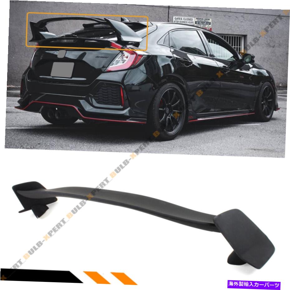 海外製 エアロパーツ 2017-2021 Honda Civic LX Ex Sport Hatchback Type Rスタイルトランクスポイラーウィング FOR 2017-2021 HONDA CIVIC LX EX SPORT HATCHBACK TYPE R STYLE TRUNK SPOILER WING【並行輸入品】