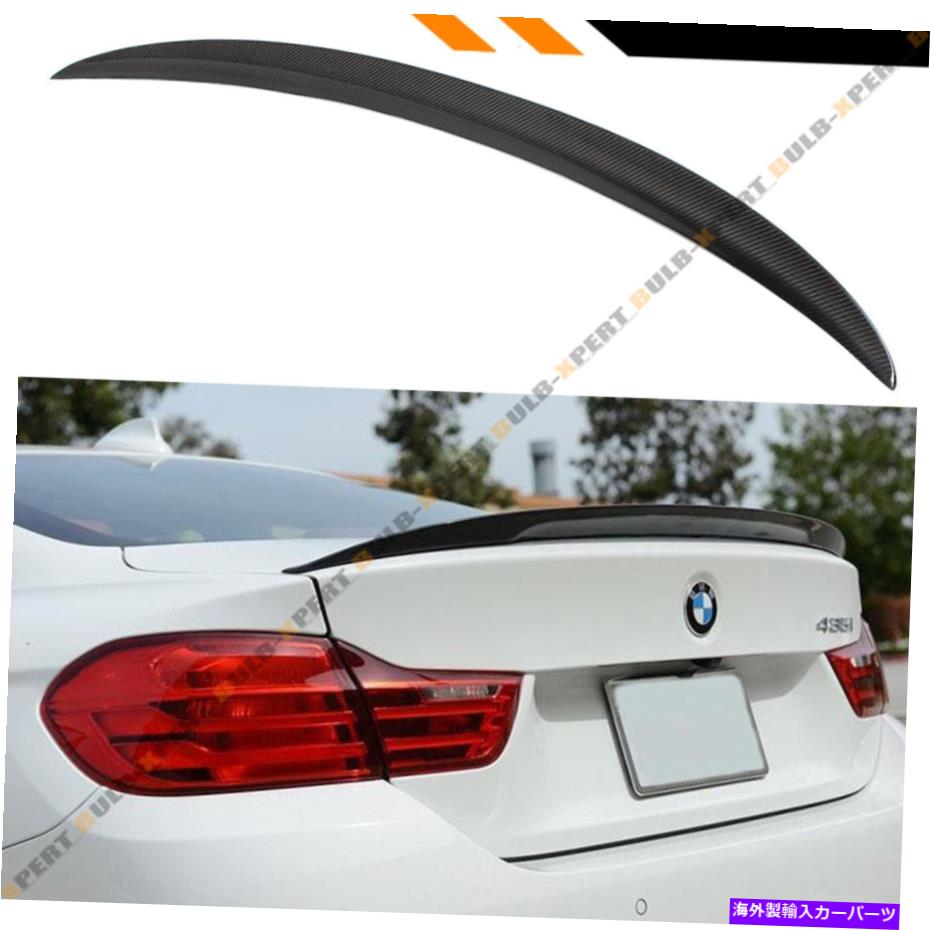 海外製 エアロパーツ 14-19 BMW F36 4シリーズグランクーペハイキックカーボンファイバートランクスポイラーウィング FOR 14-19 BMW F36 4 SERIES GRAN COUPE HIGH KICK CARBON FIBER TRUNK SPOILER WING【並行輸入品】