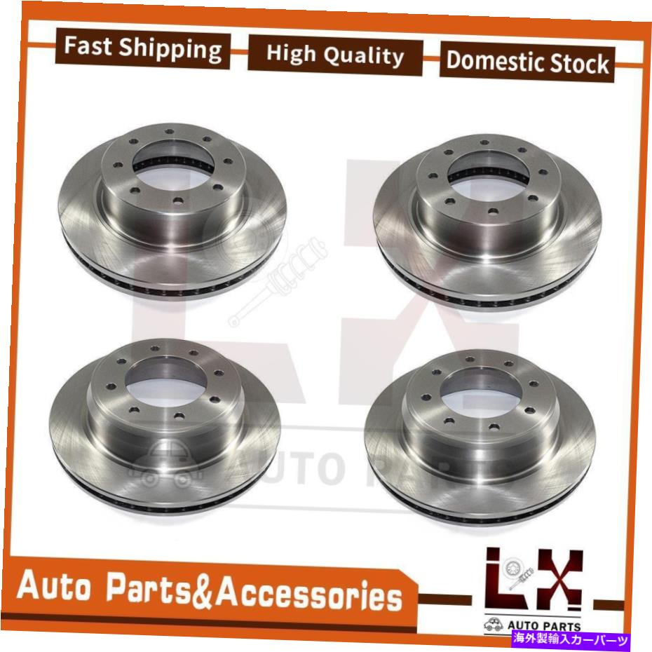 brake disc rotor 4PCSデュラゴディスクブレーキローターフロントリアフィットNV1500日産2014-2019 4PCS DuraGo Disc Brake Rotor Front Rear Fits NV1500 Nissan 2014-2019【並行輸入品】