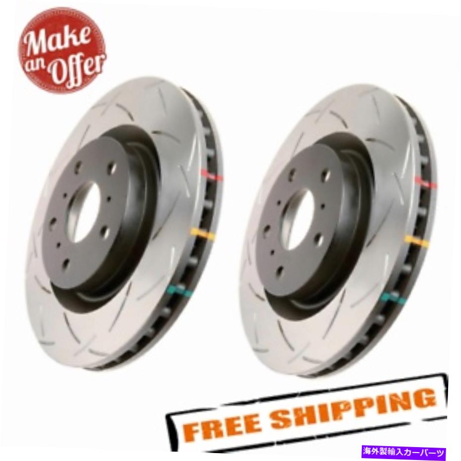 brake disc rotor DBA 42225S 2008-2011 Mitsubishi Lancer Evoの4000スロット付きリアブレーキローター DBA 42225S 4000 Slotted Rear Brake Rotors for 2008-2011 Mitsubishi Lancer Evo【並行輸入品】