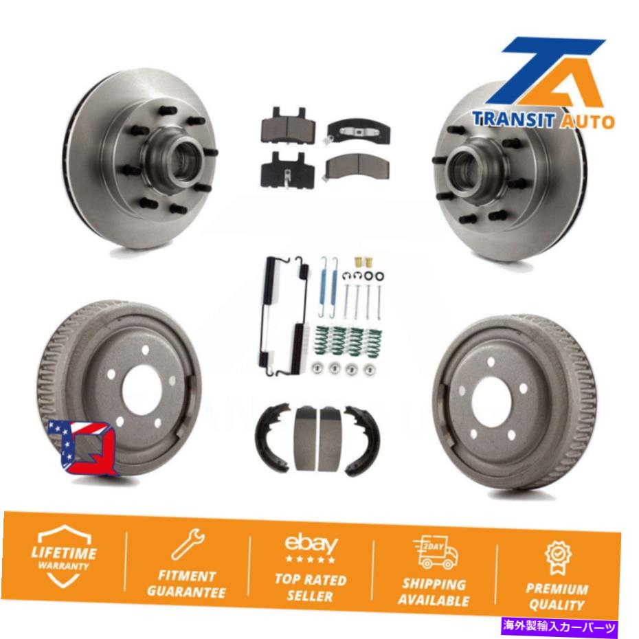 brake disc rotor シボレーC1500郊外用のフロントリアブレーキローターセラミックパッド＆ドラムキット（7PC） Front Rear Brake Rotor Ceramic Pad & Drum Kit (7Pc) For Chevrolet C1500 Suburban【並行輸入品】