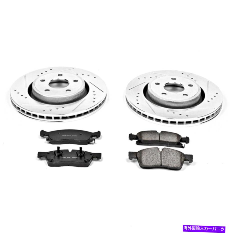 brake disc rotor K5954パワーストップブレーキディスクとパッドキットグランドチェロキー用の2輪セットフロント K5954 Powerstop Brake Disc and Pad Kits 2-Wheel Set Front for Grand Cherokee【並行輸入品】