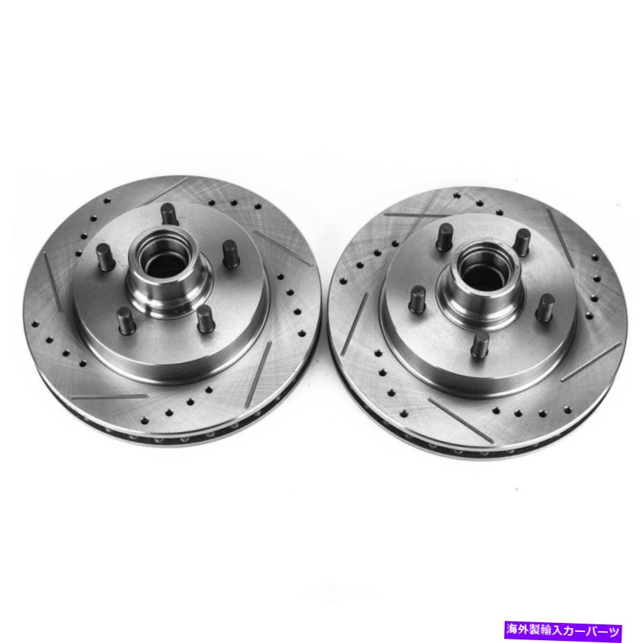 brake disc rotor ディスクブレーキローターセットリア掘削、スロット、および亜鉛メッキブレーキローターペア後部 Disc Brake Rotor Set-Rear Drilled, Slotted and Zinc Plated Brake Rotor Pair Rear【並行輸入品】