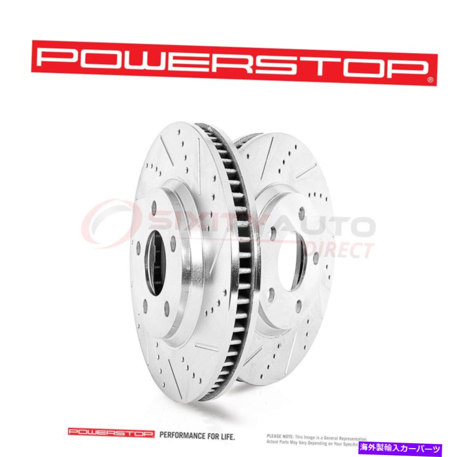 brake disc rotor 2013-2017 Ford F-250 Super IK用のパワーストップドリルドリル＆スロットドディスクブレーキローター Power Stop Drilled & Slotted Disc Brake Rotor for 2013-2017 Ford F-250 Super ik【並行輸入品】