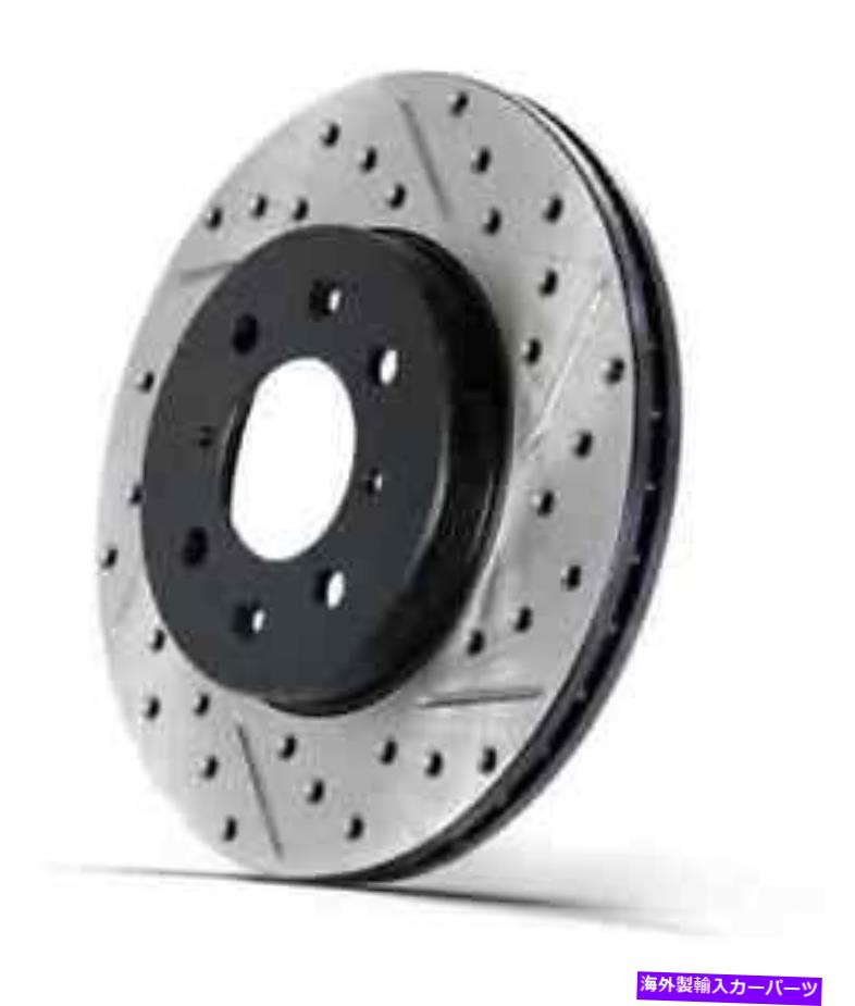 brake disc rotor STOPTECH 127-20030Lスポーツドリル＆スロットローターが左左車両装備タブFを参照してください StopTech 127-20030L Sport Drilled & Slotted Rotor Left See Vehicle Fitment Tab f【並行輸入品】