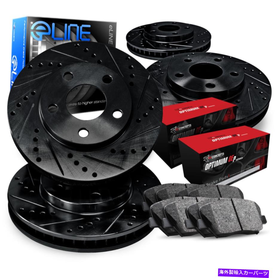 brake disc rotor フルキットブレーキローター + 2000-2002 RAM 3500のためのドリルスロット＆OEPパッド、RAM 2500 Full Kit Brake Rotors + Drill Slot & OEp Pads For 2000-2002 Ram 3500, Ram 2500【並行輸入品】｜Us Custom Parts Shop USDM