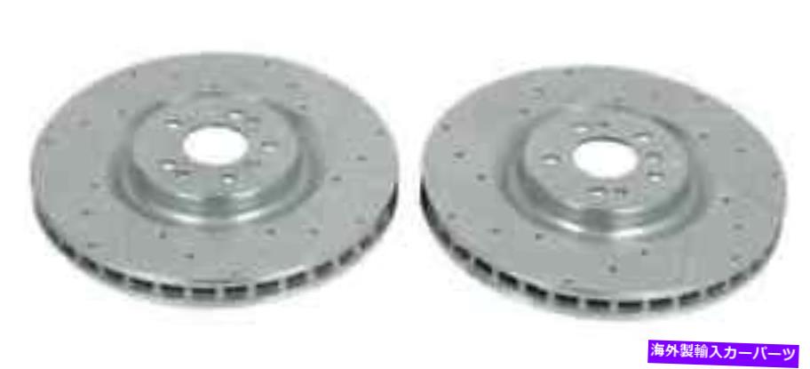 brake disc rotor パワーストップEBR1461XPRパワードリルドットドリルとスロット付きブレーキローターフロントペア Power Stop EBR1461XPR Power Stop Drilled And Slotted Brake Rotor Front Pair【並行輸入品】
