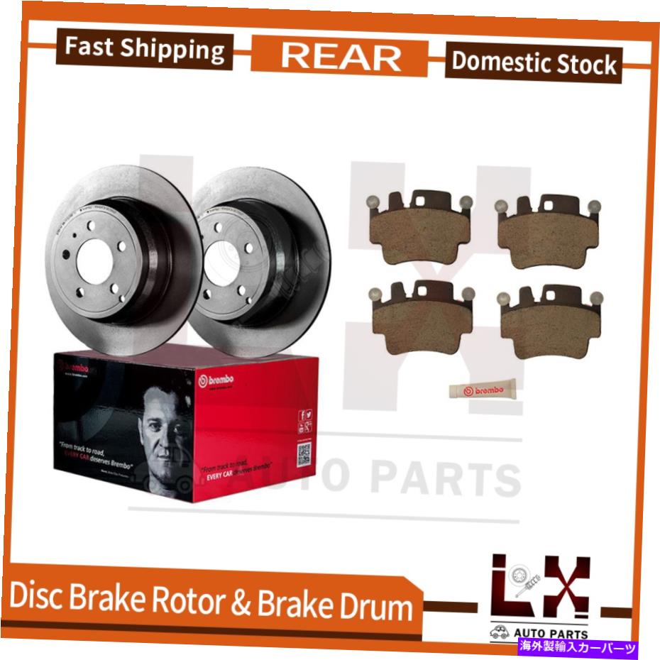 brake disc rotor リアブレンボブレーキローターとセラミックブレーキパッドセット2003ポルシェ911 Rear Brembo Brake Rotors & Ceramic Brake Pads Set Set For 2003 Porsche 911【並行輸入品】 92,989円