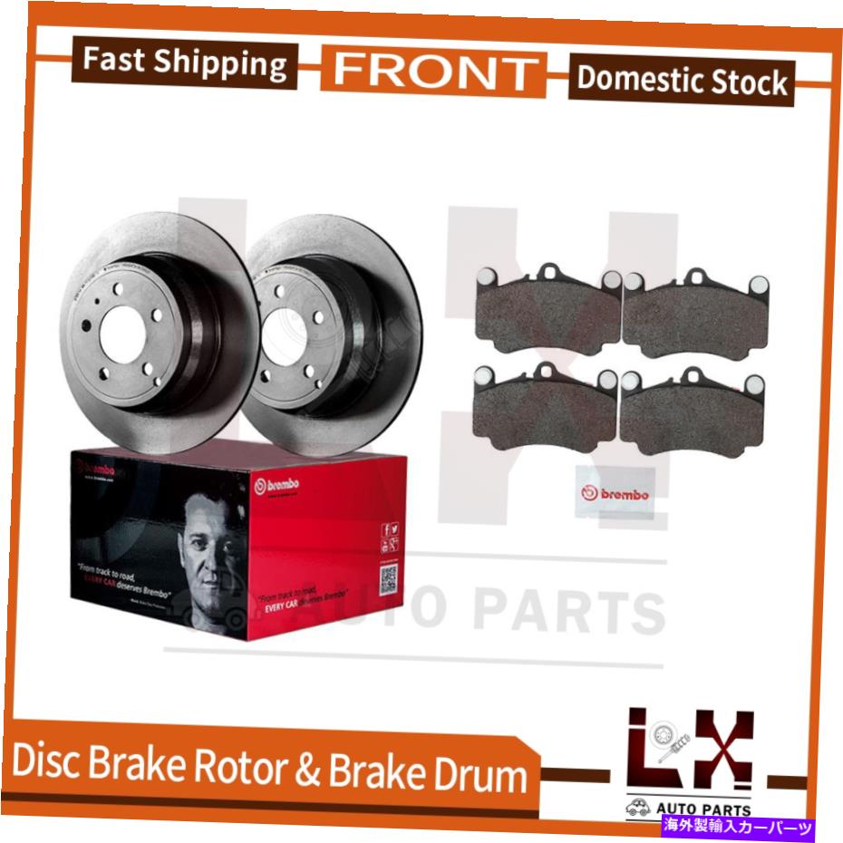 brake disc rotor フロントブレンボブレーキローターとセラミックブレーキパッドセット2004-12ポルシェ911 Front Brembo Brake Rotors & Ceramic Brake Pads Set Set For 2004-12 Porsche 911【並行輸入品】|Us Custom Parts Shop USDM