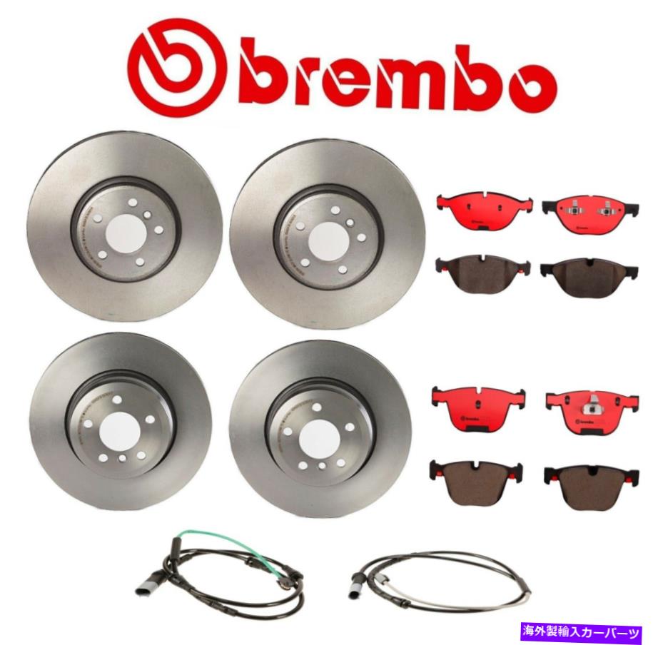 brake disc rotor BMW E70 X5フロントリアフルブレンボブレーキキットディスクローターセラミックパッドセンサー用 For BMW E70 X5 Front Rear Full Brembo Brake Kit Disc Rotors Ceramic Pads Sensors【並行輸入品】|Us Custom Parts Shop USDM