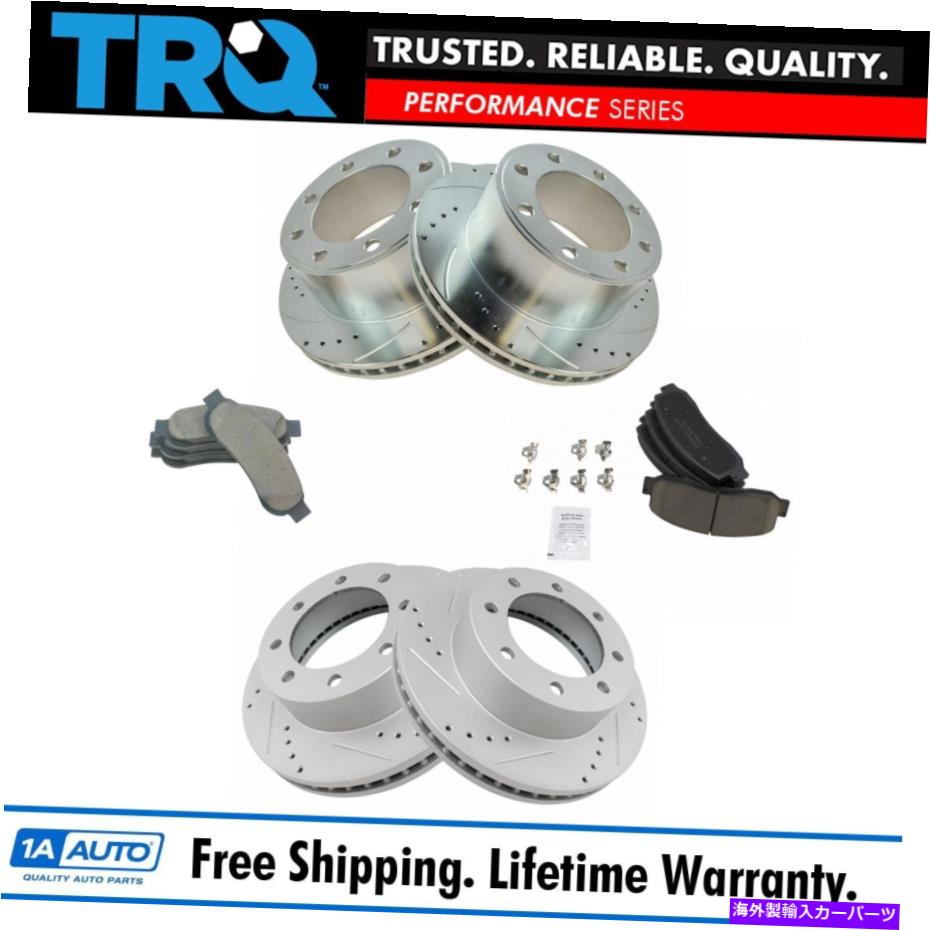 brake disc rotor TRQパフォーマンスブレーキローター＆セラミックパッドw/ハードウェアフロントリアキットw/化学物質 TRQ Performance Brake Rotor & Ceramic Pad w/ Hardware Front Rear Kit w/Chemicals【並行輸入品】 97,405円
