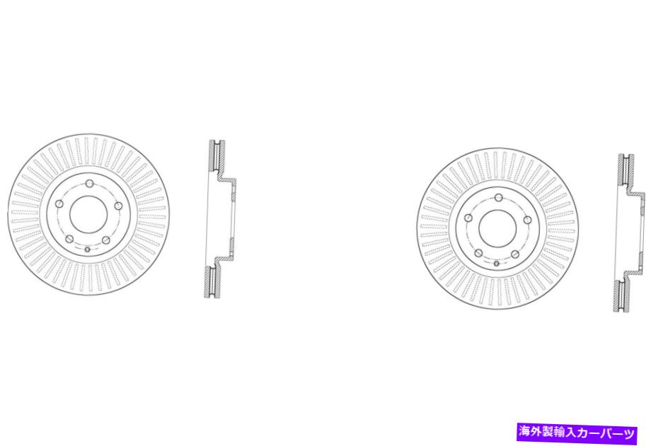 brake disc rotor 2013-2017マツダCX-5（45537）のフロントペアSTOPTECHディスクブレーキローター Front PAIR Stoptech Disc Brake Rotor for 2013-2017 Mazda CX-5 (45537)【並行輸入品】